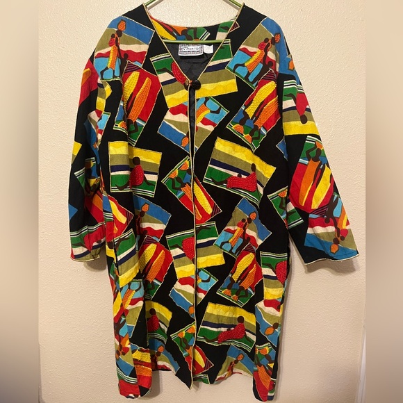 Molato Multicolor Geometric Jacket - Picture 1 of 4